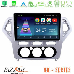 Bizzar ND Series 8Core Android13 2+32GB Ford Mondeo 2007-2010 Manual A/C Navigation Multimedia Tablet 10 Bizzar ND Series 8Core Android13 2+32GB Ford Mondeo 2007-2010 Manual A/C Navigation Multimedia Tablet 10