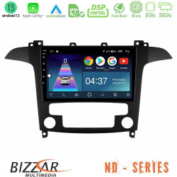 Bizzar ND Series 8Core Android13 2+32GB Ford S-Max 2006-2012 Navigation Multimedia Tablet 9 Bizzar ND Series 8Core Android13 2+32GB Ford S-Max 2006-2012 Navigation Multimedia Tablet 9