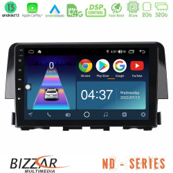 Bizzar ND Series 8Core Android13 2+32GB Honda Civic 2016-2020 Navigation Multimedia Tablet 9 Bizzar ND Series 8Core Android13 2+32GB Honda Civic 2016-2020 Navigation Multimedia Tablet 9