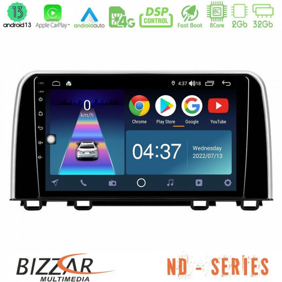Bizzar ND Series 8Core Android13 2+32GB Honda CR-V 2019-gt; Navigation Multimedia Tablet 10 Bizzar ND Series 8Core Android13 2+32GB Honda CR-V 2019-gt; Navigation Multimedia Tablet 10