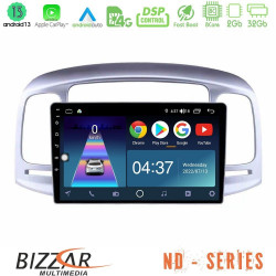 Bizzar ND Series 8Core Android13 2+32GB Hyundai Accent 2006-2011 Navigation Multimedia Tablet 9 Bizzar ND Series 8Core Android13 2+32GB Hyundai Accent 2006-2011 Navigation Multimedia Tablet 9