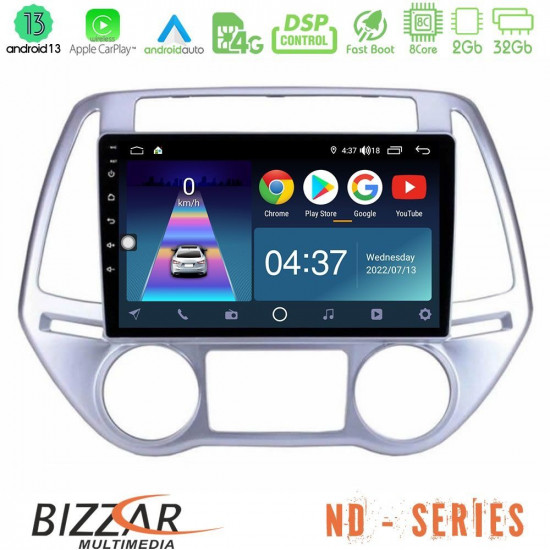 Bizzar ND Series 8Core Android13 2+32GB Hyundai i20 2012-2014 Navigation Multimedia Tablet 9 Bizzar ND Series 8Core Android13 2+32GB Hyundai i20 2012-2014 Navigation Multimedia Tablet 9