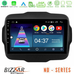 Bizzar ND Series 8Core Android13 2+32GB Jeep Renegade 2015-2019 Navigation Multimedia Tablet 9 Bizzar ND Series 8Core Android13 2+32GB Jeep Renegade 2015-2019 Navigation Multimedia Tablet 9