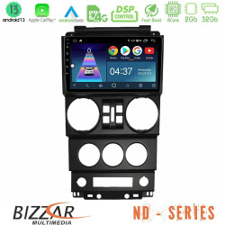 Bizzar ND Series 8Core Android13 2+32GB Jeep Wrangler 2008-2010 Navigation Multimedia Tablet 9 Bizzar ND Series 8Core Android13 2+32GB Jeep Wrangler 2008-2010 Navigation Multimedia Tablet 9