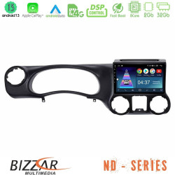 Bizzar ND Series 8Core Android13 2+32GB Jeep Wrangler 2011-2014 Navigation Multimedia Tablet 10 Bizzar ND Series 8Core Android13 2+32GB Jeep Wrangler 2011-2014 Navigation Multimedia Tablet 10