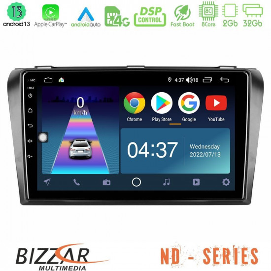 Bizzar ND Series 8Core Android13 2+32GB Mazda 3 2004-2009 Navigation Multimedia Tablet 9 Bizzar ND Series 8Core Android13 2+32GB Mazda 3 2004-2009 Navigation Multimedia Tablet 9