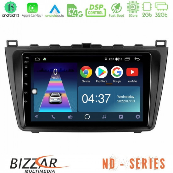 Bizzar ND Series 8Core Android13 2+32GB Mazda 6 2008-2012 Navigation Multimedia Tablet 9 Bizzar ND Series 8Core Android13 2+32GB Mazda 6 2008-2012 Navigation Multimedia Tablet 9