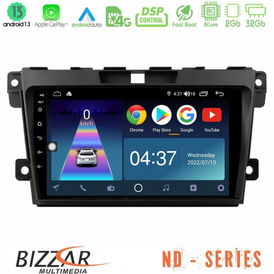 Bizzar ND Series 8Core Android13 2+32GB Mazda CX-7 2007-2011 Navigation Multimedia Tablet 9 Bizzar ND Series 8Core Android13 2+32GB Mazda CX-7 2007-2011 Navigation Multimedia Tablet 9