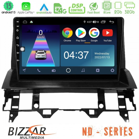 Bizzar ND Series 8Core Android13 2+32GB Mazda6 2002-2006 Navigation Multimedia Tablet 9 Bizzar ND Series 8Core Android13 2+32GB Mazda6 2002-2006 Navigation Multimedia Tablet 9