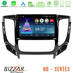 Bizzar ND Series 8Core Android13 2+32GB Mitsubishi L200 2016-gt; -amp; Fiat Fullback (Auto A/C) Navigation Multimedia Tablet 9