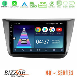 Bizzar ND Series 8Core Android13 2+32GB Seat Altea 2004-2015 Navigation Multimedia Tablet 9 Bizzar ND Series 8Core Android13 2+32GB Seat Altea 2004-2015 Navigation Multimedia Tablet 9