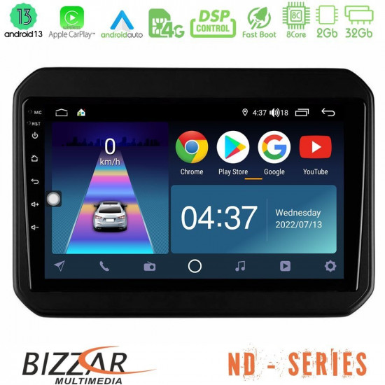 Bizzar ND Series 8Core Android13 2+32GB Suzuki Ignis Navigation Multimedia Tablet 9 Bizzar ND Series 8Core Android13 2+32GB Suzuki Ignis Navigation Multimedia Tablet 9