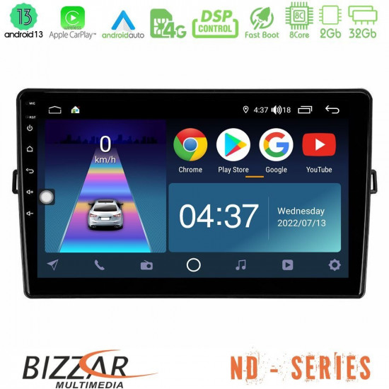 Bizzar ND Series 8Core Android13 2+32GB Toyota Auris Navigation Multimedia Tablet 10 Bizzar ND Series 8Core Android13 2+32GB Toyota Auris Navigation Multimedia Tablet 10