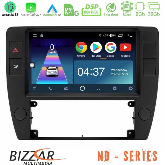 Bizzar ND Series 8Core Android13 2+32GB VW Passat B5 2001-2005 Navigation Multimedia Tablet 9 Bizzar ND Series 8Core Android13 2+32GB VW Passat B5 2001-2005 Navigation Multimedia Tablet 9