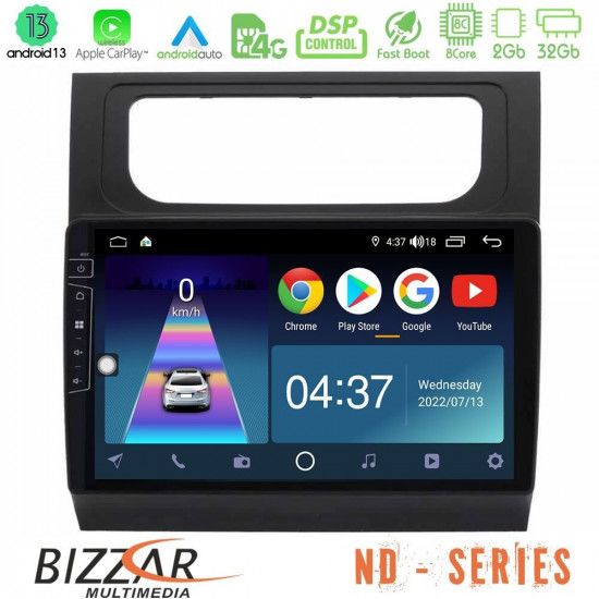 Bizzar ND Series 8Core Android13 2+32GB VW Touran 2011-2015 Navigation Multimedia Tablet 10 Bizzar ND Series 8Core Android13 2+32GB VW Touran 2011-2015 Navigation Multimedia Tablet 10