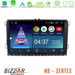 Bizzar ND Series 8Core Android13 4+64GB VW Group Navigation Multimedia 9 (OEM Style)