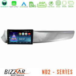 Bizzar ND2 Series 8Core Android14 2+32GB  Alfa Romeo Giulietta 2010-2014 Navigation Multimedia Tablet 9 Με Carplay - Android Auto