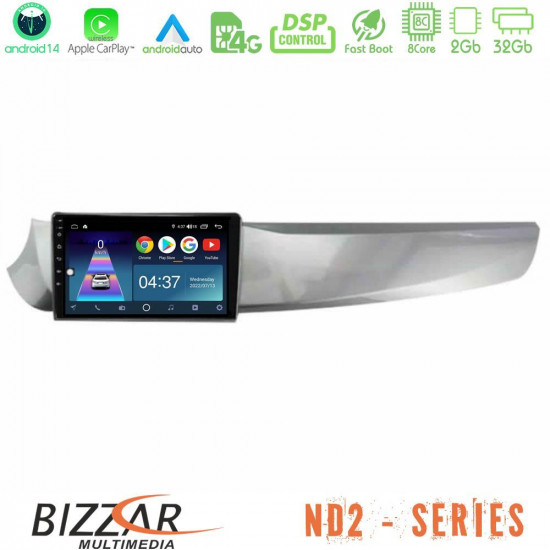 Bizzar ND2 Series 8Core Android14 2+32GB Alfa Romeo Giulietta 2010-2014 Navigation Multimedia Tablet 9 Με Carplay - Android Auto Bizzar ND2 Series 8Core Android14 2+32GB Alfa Romeo Giulietta 2010-2014 Navigation Multimedia Tablet 9 Με Carplay - Android Auto