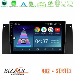 Bizzar ND2 Series 8Core Android14 2+32GB BMW 5 Series (E39) / X5 (E53) Navigation Multimedia Tablet 9 Με Carplay - Android Auto Bizzar ND2 Series 8Core Android14 2+32GB BMW 5 Series (E39) / X5 (E53) Navigation Multimedia Tablet 9 Με Carplay - Android Auto