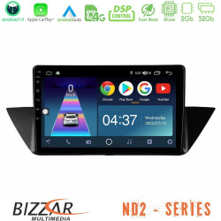 Bizzar ND2 Series 8Core Android14 2+32GB BMW Χ1 E84 Navigation Multimedia Tablet 10 Με Carplay - Android Auto Bizzar ND2 Series 8Core Android14 2+32GB BMW Χ1 E84 Navigation Multimedia Tablet 10 Με Carplay - Android Auto