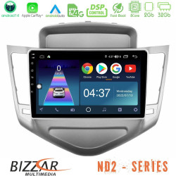 Bizzar ND2 Series 8Core Android14 2+32GB  Chevrolet Cruze 2009-2012 Navigation Multimedia Tablet 9 Με Carplay - Android Auto