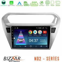 Bizzar ND2 Series 8Core Android14 2+32GB Citroen C-Elysee / Peugeot 301 Navigation Multimedia Tablet 9 Με Carplay - Android Auto Bizzar ND2 Series 8Core Android14 2+32GB Citroen C-Elysee / Peugeot 301 Navigation Multimedia Tablet 9 Με Carplay - Android Auto