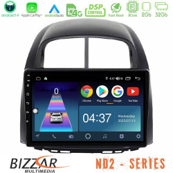 Bizzar ND2 Series 8Core Android14 2+32GB  Daihatsu Sirion/Subaru Justy Navigation Multimedia Tablet 10 Με Carplay - Android Auto
