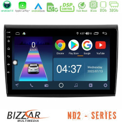 Bizzar ND2 Series 8Core Android14 2+32GB  Fiat Bravo Navigation Multimedia Tablet 9 Με Carplay - Android Auto