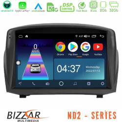 Bizzar ND2 Series 8Core Android14 2+32GB Ford Fiesta 2008-2012 Navigation Multimedia Tablet 9 (Oem Style) Με Carplay - Android Auto Bizzar ND2 Series 8Core Android14 2+32GB Ford Fiesta 2008-2012 Navigation Multimedia Tablet 9 (Oem Style) Με Carplay - Android Auto
