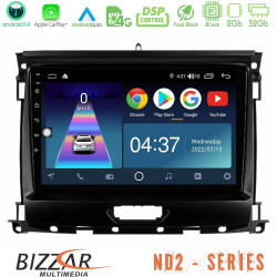Bizzar ND2 Series 8Core Android14 2+32GB  Ford Ranger 2017-2022 Navigation Multimedia Tablet 9 Με Carplay - Android Auto