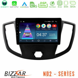 Bizzar ND2 Series 8Core Android14 2+32GB Ford Transit 2014-> Navigation Multimedia Tablet 9 Με Carplay - Android Auto Bizzar ND2 Series 8Core Android14 2+32GB Ford Transit 2014-> Navigation Multimedia Tablet 9 Με Carplay - Android Auto