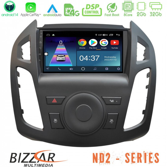 Bizzar ND2 Series 8Core Android14 2+32GB Ford Transit Connect 2013-2018 Navigation Multimedia Tablet 9 Με Carplay -amp; Android Auto Bizzar ND2 Series 8Core Android14 2+32GB Ford Transit Connect 2013-2018 Navigation Multimedia Tablet 9 Με Carplay -amp; Android Auto