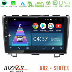 Bizzar ND2 Series 8Core Android14 2+32GB  Honda CRV Navigation Multimedia Tablet 9 Με Carplay - Android Auto