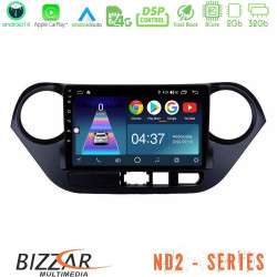 Bizzar ND2 Series 8Core Android14 2+32GB Hyundai i10 2014-2020 Navigation Multimedia Tablet 9 Με Carplay - Android Auto Bizzar ND2 Series 8Core Android14 2+32GB Hyundai i10 2014-2020 Navigation Multimedia Tablet 9 Με Carplay - Android Auto
