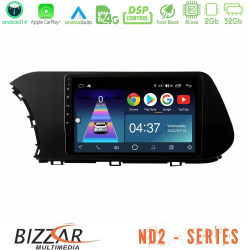 Bizzar ND2 Series 8Core Android14 2+32GB Hyundai i20 2021-2023 Navigation Multimedia Tablet 9 Με Carplay - Android Auto Bizzar ND2 Series 8Core Android14 2+32GB Hyundai i20 2021-2023 Navigation Multimedia Tablet 9 Με Carplay - Android Auto