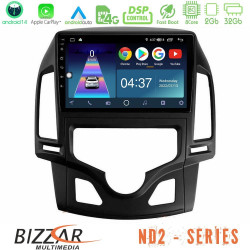 Bizzar ND2 Series 8Core Android14 2+32GB Hyundai i30 2007-2012 Auto A/C Navigation Multimedia Tablet 9 Με Carplay - Android Auto Bizzar ND2 Series 8Core Android14 2+32GB Hyundai i30 2007-2012 Auto A/C Navigation Multimedia Tablet 9 Με Carplay - Android Auto