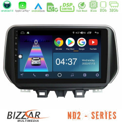 Bizzar ND2 Series 8Core Android14 2+32GB  Hyundai ix35 Navigation Multimedia Tablet 10 Με Carplay - Android Auto