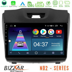 Bizzar ND2 Series 8Core Android14 2+32GB  Isuzu D-MAX 2012-2019 Navigation Multimedia Tablet 9 Με Carplay - Android Auto