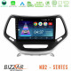 Bizzar ND2 Series 8Core Android14 2+32GB  Jeep Cherokee 2014-2019 Navigation Multimedia Tablet 9 (Ασημί Χρώμα) Με Carplay - Android Auto