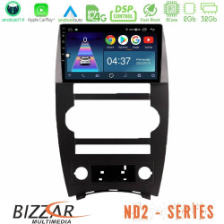 Bizzar ND2 Series 8Core Android14 2+32GB Jeep Commander 2007-2008 Navigation Multimedia Tablet 9 Με Carplay - Android Auto Bizzar ND2 Series 8Core Android14 2+32GB Jeep Commander 2007-2008 Navigation Multimedia Tablet 9 Με Carplay - Android Auto