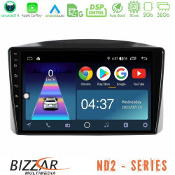 Bizzar ND2 Series 8Core Android14 2+32GB Jeep Grand Cherokee 2005-2007 Navigation Multimedia Tablet 10? Με Carplay - Android Auto Bizzar ND2 Series 8Core Android14 2+32GB Jeep Grand Cherokee 2005-2007 Navigation Multimedia Tablet 10? Με Carplay - Android Auto