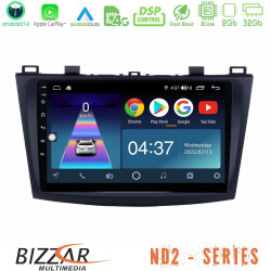 Bizzar ND2 Series 8Core Android14 2+32GB Mazda 3 2009-2014 Navigation Multimedia Tablet 9 Με Carplay - Android Auto Bizzar ND2 Series 8Core Android14 2+32GB Mazda 3 2009-2014 Navigation Multimedia Tablet 9 Με Carplay - Android Auto