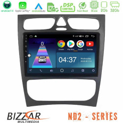 Bizzar ND2 Series 8Core Android14 2+32GB  Mercedes C Class (W203) Navigation Multimedia Tablet 9 Με Carplay - Android Auto