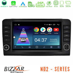 Bizzar ND2 Series 8Core Android14 2+32GB Mercedes ML/GL Class W164 2006-2011 Navigation Multimedia Tablet 9 Με Carplay - Android Auto (OEM Look) Bizzar ND2 Series 8Core Android14 2+32GB Mercedes ML/GL Class W164 2006-2011 Navigation Multimedia Tablet 9 Με Carplay - Android Auto (OEM Look)