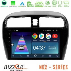 Bizzar ND2 Series 8Core Android14 2+32GB Mitsubishi Space Star 2013-2016 Navigation Multimedia Tablet 9 Με Carplay - Android Auto Bizzar ND2 Series 8Core Android14 2+32GB Mitsubishi Space Star 2013-2016 Navigation Multimedia Tablet 9 Με Carplay - Android Auto