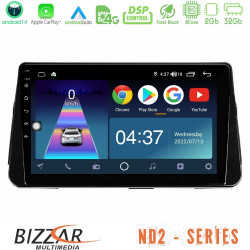 Bizzar ND2 Series 8Core Android14 2+32GB  Nissan Micra K14 Navigation Multimedia Tablet 10 Με Carplay - Android Auto