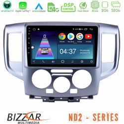 Bizzar ND2 Series 8Core Android14 2+32GB  Nissan NV200 Navigation Multimedia Tablet 9 Με Carplay - Android Auto