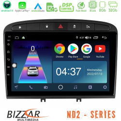 Bizzar ND2 Series 8Core Android14 2+32GB  Peugeot 308/RCZ Navigation Multimedia Tablet 9 Με Carplay - Android Auto