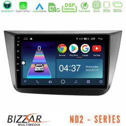 Bizzar ND2 Series 8Core Android14 2+32GB Seat Altea 2004-2015 Navigation Multimedia Tablet 9 Με Carplay - Android Auto Bizzar ND2 Series 8Core Android14 2+32GB Seat Altea 2004-2015 Navigation Multimedia Tablet 9 Με Carplay - Android Auto