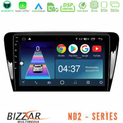 Bizzar ND2 Series 8Core Android14 2+32GB Skoda Octavia 7 Navigation Multimedia Tablet 10 Με Carplay - Android Auto Bizzar ND2 Series 8Core Android14 2+32GB Skoda Octavia 7 Navigation Multimedia Tablet 10 Με Carplay - Android Auto